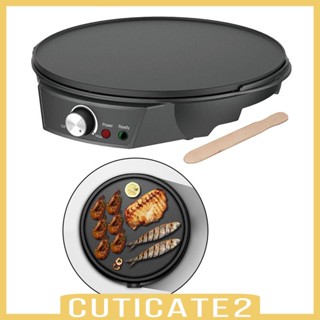 [Cuticate2] กระทะเครปไฟฟ้า ปลั๊ก EU 220V 12 นิ้ว สําหรับห้องครัว ขนาดเล็ก