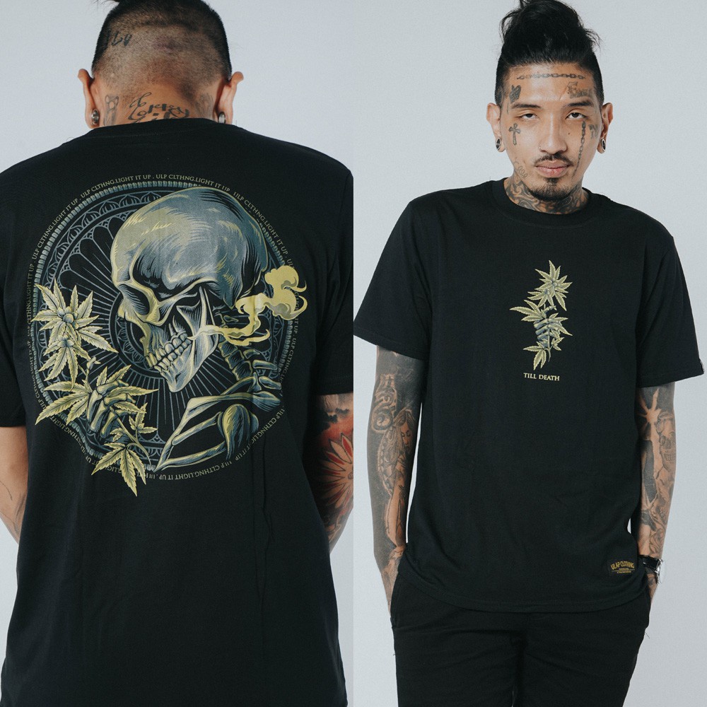 ความร้อน TILL DEATH (Black)/New T-shirts /Popular T-shirts/ trendy T-shirts for men/T-shirts for men