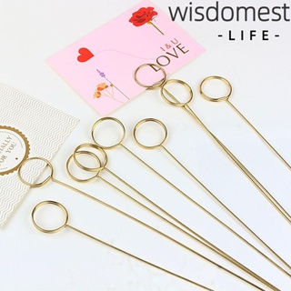 WISDOMEST คลิปหนีบกระดาษห่อการ์ด สีทอง DIY 10 ชิ้น