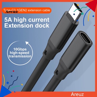 Are สายเคเบิลต่อขยาย Type-C USB 31 ความเร็วสูง 1 เมตร Type-C ตัวผู้ เป็นตัวเมีย ชาร์จเร็ว สําหรับเดสก์ท็อป