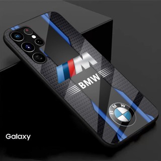 【พร้อมส่ง】เคสโทรศัพท์มือถือแบบแก้วแข็ง กันกระแทก ลาย BMW สําหรับ Samsung S22 S21 S23 Ultra Plus