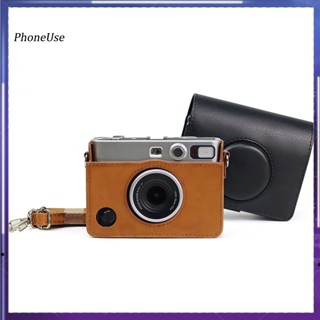 เคสหนังเทียม กันฝุ่น กันกระแทก แบบพกพา สไตล์วินเทจ สําหรับกล้องดิจิทัล Instax Mini EVO