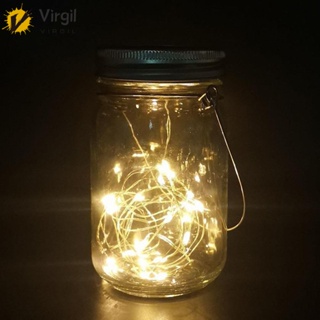 สายไฟ Led 20 ดวง พลังงานแสงอาทิตย์ รูปหิ่งห้อย สําหรับตกแต่งสวน คริสต์มาส DIY