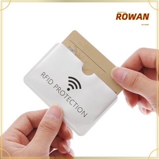 ROWANS 10/20 ชิ้น ที่ใส่บัตรประจําตัว เลเซอร์ บล็อก เครื่องอ่าน กระเป๋าสตางค์ บัตรเครดิต ครอบคลุม ป้องกันการโจรกรรม