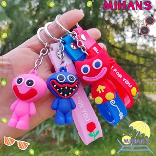 Mihan พวงกุญแจ จี้รูปตัวละคร Huggy Wuggy Poppy Playtime Game สําหรับแขวนกระเป๋า รถยนต์ ของขวัญคริสต์มาส ตกแต่งบ้าน