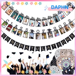 DAPHS ธงแบนเนอร์ กระดาษ สีทอง สําหรับตกแต่งรูปภาพ