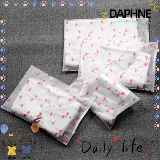 Daphne ถุงพลาสติกใส กันน้ํา ลายฟลามิงโก้ สําหรับใส่เสื้อผ้า 1/5 ชิ้น