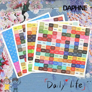 DAPHNE สติกเกอร์ปักครอสติชคริสตัล 447 สี สําหรับตกแต่งบ้าน DIY