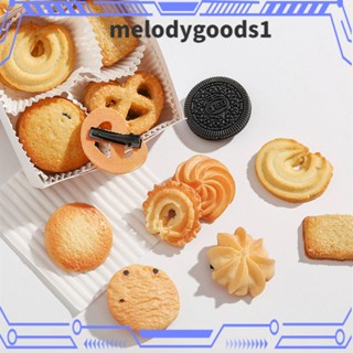 Melodygoods1 กิ๊บติดผม รูปคุกกี้จําลอง แบบสร้างสรรค์