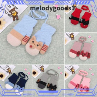 Melodygoods1 ใหม่ ถุงมือเด็กทารกแรกเกิด ยืดหยุ่น หนา อบอุ่น