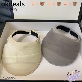 OKDEALS หมวกกันแดด อเนกประสงค์ แบบพับได้ แฟชั่นสําหรับผู้หญิง