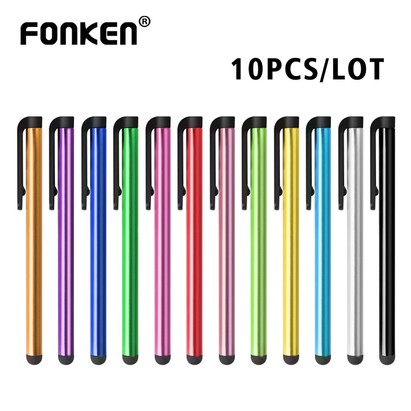 Fonken ปากกาสไตลัส 1/10 ชิ้น สําหรับโทรศัพท์ หน้าจอสัมผัส สําหรับแท็บเล็ต