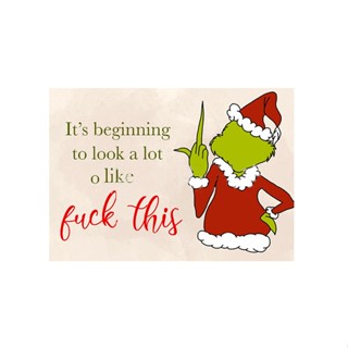 New 1pc Grinch Despised Postcards Funny Grinch Despises Postcards 20*10cm