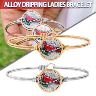 New 1pc Creative Northern Cardinal Alloy Womens Bracelet Gift