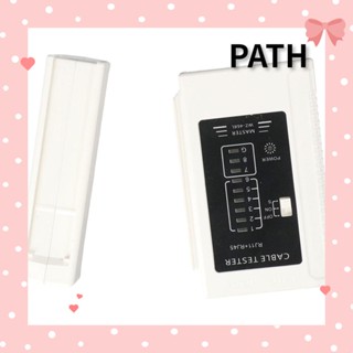 Path เครื่องทดสอบสายเคเบิลเครือข่าย RJ45 สีขาว สําหรับ Cat5 Cat5e Cat6 Cat6a Cat7