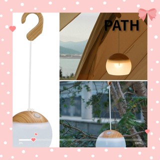 PATH โคมไฟกลางคืน แบบพกพา ชาร์จ USB สําหรับตั้งแคมป์