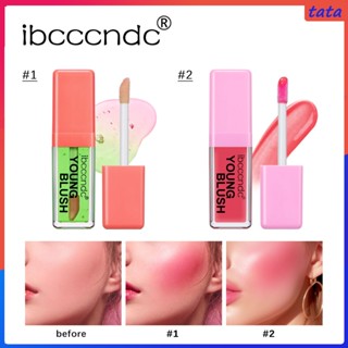 Ibcccndc Young Liquid Blush Oil Brightening Moisturizing Rouge Green/pink Liquid Blush 24h Long Lasting (tata.th)