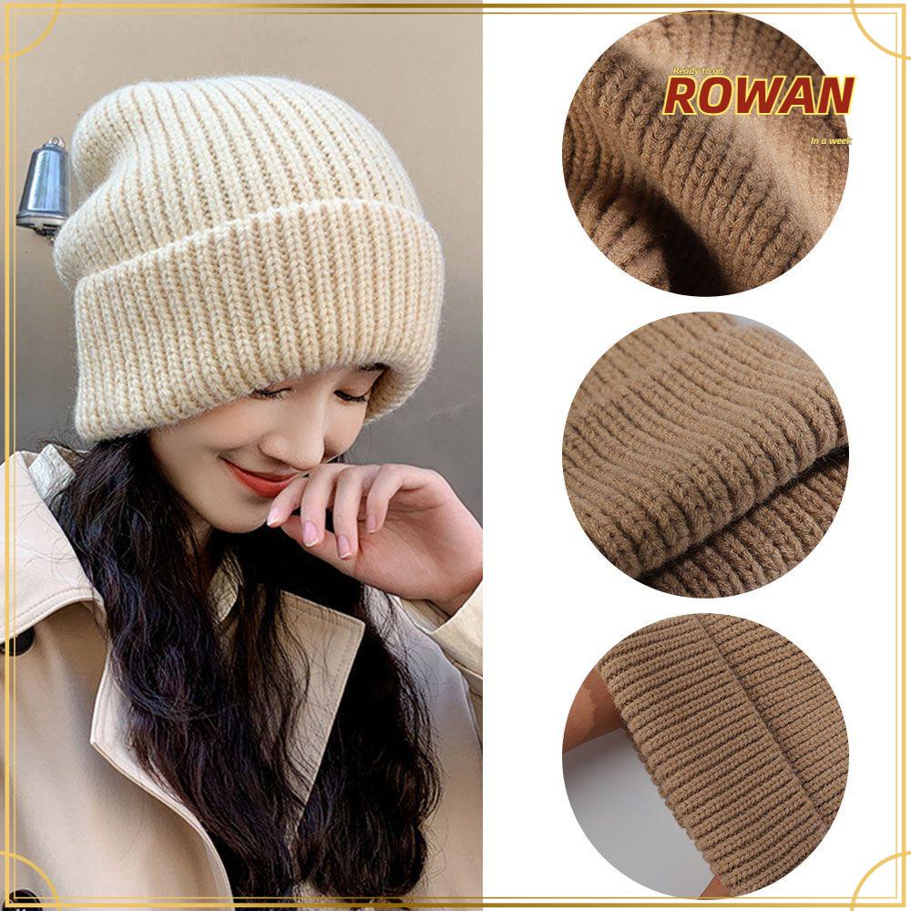 Rowans หมวกบีนนี่ ผ้าถัก ลําลอง 5 สี สําหรับผู้หญิง / ผู้ชาย