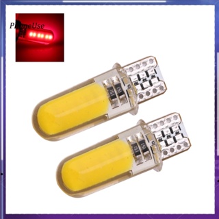 Phoneuse หลอดไฟซิลิโคน LED T10 W5W COB Bright สําหรับติดป้ายทะเบียนรถยนต์ อ่านหนังสือ 2 ชิ้น