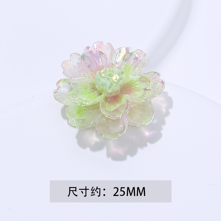 10 ชิ้น / เซต สองชั้น ชุบ ดอกเบญจมาศ ด้านหลังแบน Diy ที่คาดผม เชือกผม ครีมเจล เคสโทรศัพท์ อุปกรณ์ตกแต่งถ้วยน้ํา - รูปที่ 7