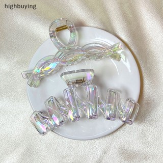 [highbuying] กิ๊บติดผมหางม้า พลาสติกใส สไตล์เกาหลี สําหรับผู้หญิง พร้อมส่ง