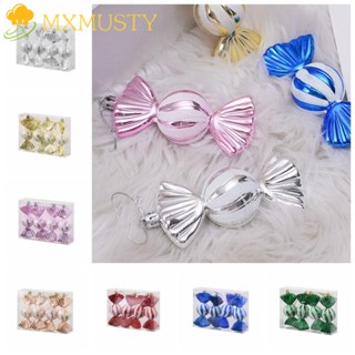 Mxmusty จี้พลาสติก รูปซานตาคลอส สีสันสดใส สําหรับแขวนตกแต่งต้นคริสต์มาส DIY 4 ชิ้น