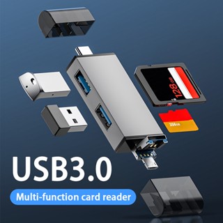 อะแดปเตอร์การ์ดรีดเดอร์ USB 3.0 Type C Micro SD TF OTG ความเร็วสูง สําหรับแล็ปท็อป คอมพิวเตอร์