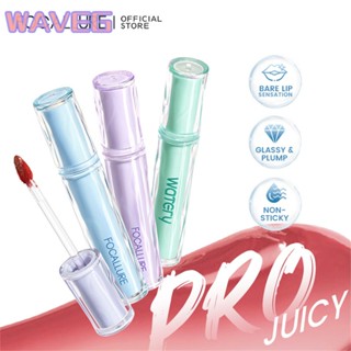 คลื่น Focallure Jelly W Lip Glaze Flower Language Secret ลิปสติกมอยซ์เจอไรเซอร์ลิปสติกกันน้ำ