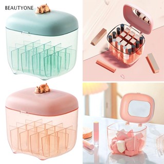 TOPBEAUTY กล่องจัดระเบียบเครื่องสําอาง ลิปสติก แบบ 16 ช่อง