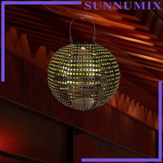 [Sunnimix] โคมไฟ LED โลหะ พลังงานแสงอาทิตย์ สไตล์เรโทร สําหรับตกแต่งสวน สนามหญ้า ทางเดิน กลางแจ้ง