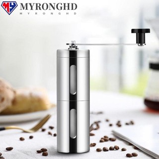 Myronghd เครื่องบดกาแฟ สเตนเลส ขนาดเล็ก แฮนด์เมด