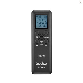 Fw Godox RC-A6 รีโมตคอนโทรลไร้สาย 2.4GHz 32 ช่อง 16 กลุ่ม แบบเปลี่ยน สําหรับ Godox SL150II SL200II SL150IIBi SL200IIBi SZ200BI FV150 FV200 UL60 ML60 LF308D LF30