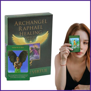 การ์ดเกมกระดาน Archangel Raphael Healing Oracle เวอร์ชั่นภาษาอังกฤษ สําหรับผู้เริ่มต้น 2022