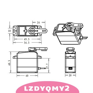 [Lzdyqmy2] เซอร์โวดิจิทัล 25 กก. อุปกรณ์เสริม สําหรับรถไต่หินบังคับ 1/8 1/10 1/12