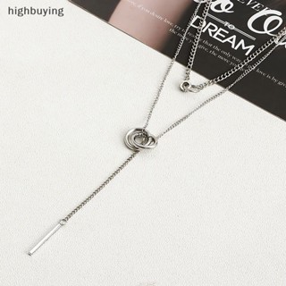 [highbuying] สร้อยคอ สองชั้น ทรงกลม สไตล์โบฮีเมียน วินเทจ เครื่องประดับ สําหรับผู้หญิง ของขวัญ ใหม่ พร้อมส่ง