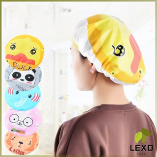 LEXO หมวกคลุมผมอาบน้ำ กันน้ำ ลายการ์ตูนน่ารัก   Shower Cap Kids