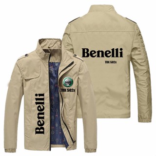 Benelli LOGO jacket motorcycle shop custom work clothes 600RR TNT150i Tornado302 TNT600 BN302S TRK502 outdoor riding loose thin cardigan stand collar windbreaker