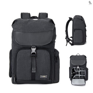 {self} Cwatcun M8 Photography Camera Bag Camera Backpack Waterproof Compatible with ///Digital SLR Camera Body/Lens/Tripod/14in Laptop/Water Bottle