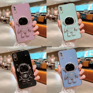 เคส Xiaomi Redmi 12 เคส Redmi Note 10 Pro เคส Redmi Note 10S Casing Redmi 10 Case Redmi 9A Case Redmi 9C Case Luxury Cute Silicone 3D Astronaut Stand Phone Cover Cassing Cases Case โทรศัพท์มือถือ ซิลิโคน ลายนักบินอวกาศ พร้อมขาตั้ง หรูหรา สําหรับ