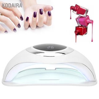 KODAIRA 168W เจลโปแลนด์เครื่องเป่าแสงคู่ UV เล็บโคมไฟเหนี่ยวนำอินฟราเรดเครื่องบ่มเล็บ 100 ~ 240V