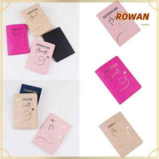 Rowans กระเป๋าใส่หนังสือเดินทาง บัตรเครดิต หนัง PU แฟชั่น สําหรับเดินทาง