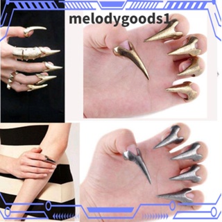 Melodygoods1 กรงเล็บหนาม สไตล์โกธิคพังก์ เรโทร 5 ชิ้น