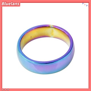 Bluelans แหวนแต่งงาน สีรุ้ง ของขวัญวันวาเลนไทน์ แฟชั่นสําหรับผู้ชาย และผู้หญิง