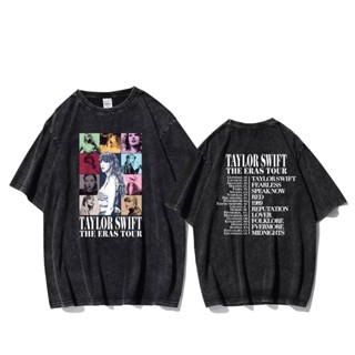 ใหม่ TAYLOR SWIFT THE ERAS TOUR เสื้อยืดลําลอง ผ้าฝ้าย แขนสั้น คอกลม คุณภาพสูง สําหรับผู้ชาย และผู้หญิง 2023