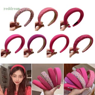 Redd ที่คาดผมทอ สีชมพู ละเอียดอ่อน สําหรับสุภาพสตรี แต่งหน้า สปา
