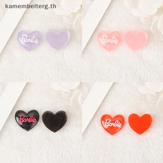 Kam กิ๊บติดผมเรซิ่น รูปหัวใจ เครื่องประดับ สําหรับตุ๊กตาบาร์บี้ DIY 5 ชิ้น