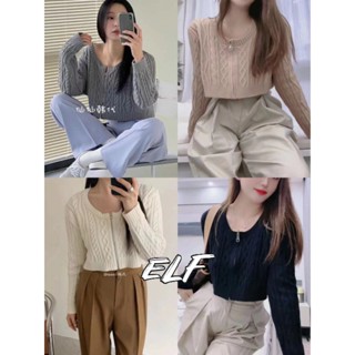 ใหม่ เสื้อถัก แขนยาว แฟชั่นฤดูใบไม้ร่วง สําหรับผู้หญิง