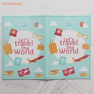 [risingmeup] ใหม่ เคสหนัง พิมพ์ลายน่ารัก 3D สําหรับใส่หนังสือเดินทาง บัตรประชาชน