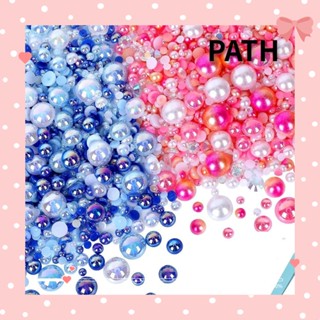 Path พลอยเทียม 3-10 มม. 60 กรัม สีชมพู สําหรับตกแต่งเล็บ diy 2200 ชิ้น