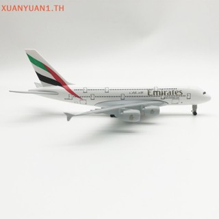 Xuan โมเดลเครื่องบินโลหะ 1:400 Emirates Airbus A380 ขนาด 20 ซม. ของขวัญ สําหรับเด็กผู้ชาย